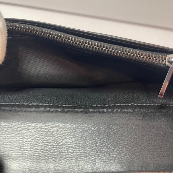 Dior Black Diamond Vertical Long Wallet - Preowned - Picture 10 of 16